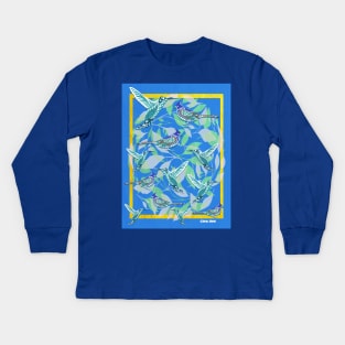 Jail Aquarium Bird ecopop Kids Long Sleeve T-Shirt